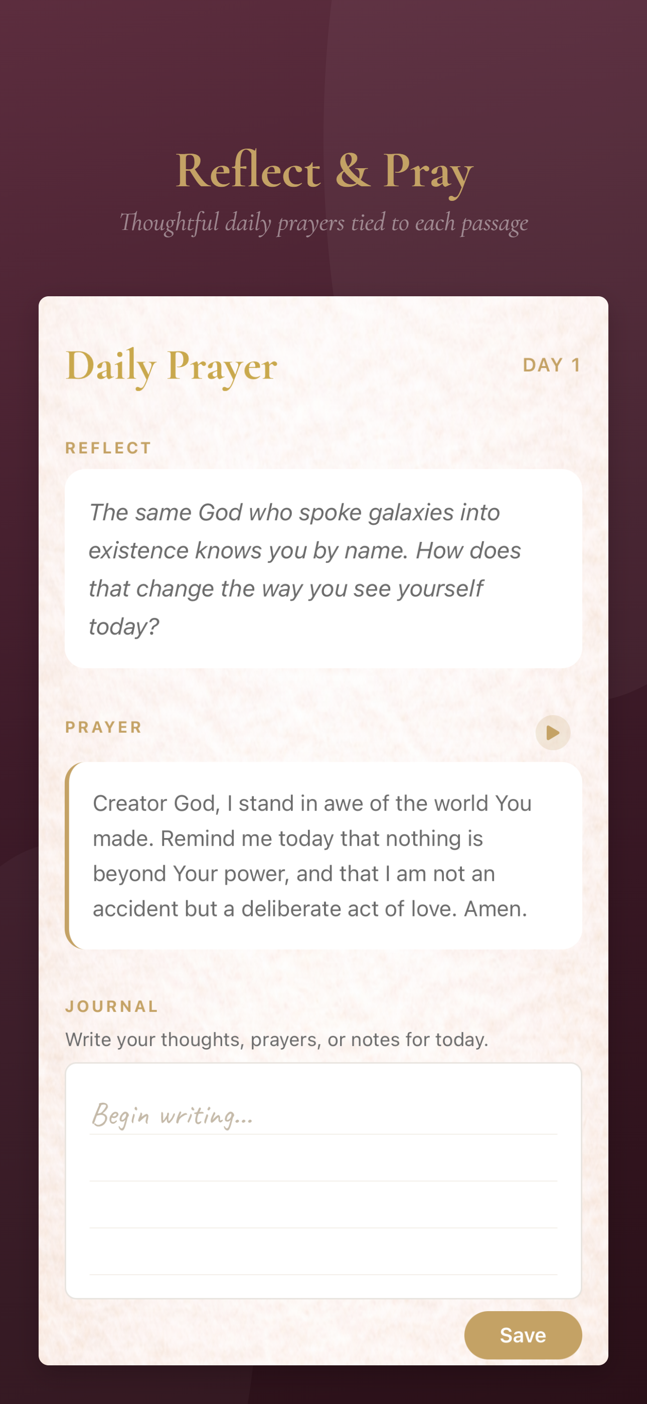Daily Prayer